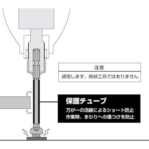 アネックス　スリムチューブカラービット　＋２×６５　ASP1-2065　1 本