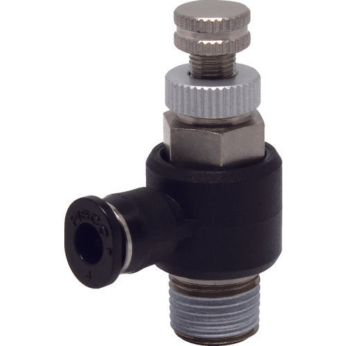 PISCO Throttle Valve Elbow Tube 4MM Thread R1/8 JNC4-01 1 pc