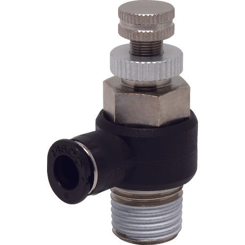 PISCO Throttle Valve Elbow Tube 6MM Thread R1/4 JNC6-02 1 pc