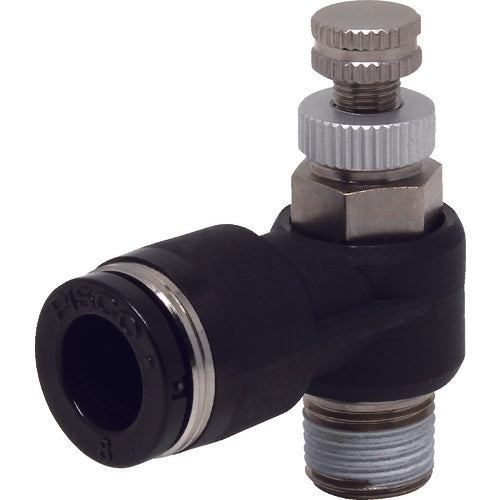 PISCO Throttle Valve Elbow Tube 8MM Thread R1/8 JNC8-01 1 pc