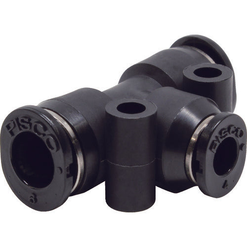 PISCO 튜브 피팅 미니 타입 위경 유니온 티 6×6×4 PEG6-4M 1개