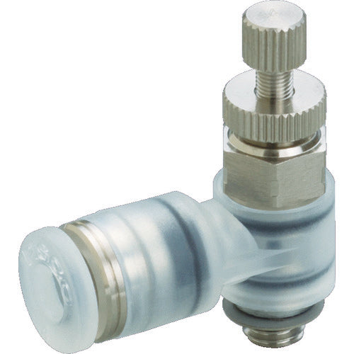 PISCO Speed ​​Controller Elbow PP Type for φ4 Connection Size M5 x 0.8 PJSC4-M5A 1 pc