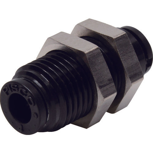 ＰＩＳＣＯ　チューブフィッティングミニタイプ　隔壁ユニオン　４×４　PM4M　1 個