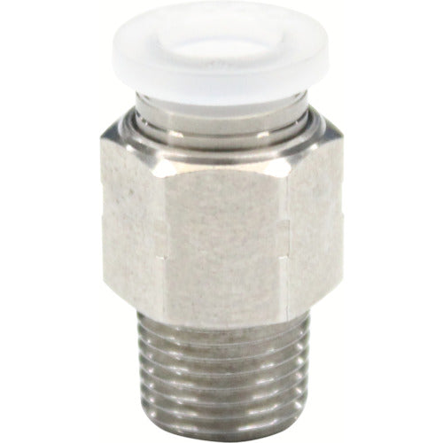 PISCO tube fitting straight PP type tube 10 connection size R3/8 SUS PPC10-03SUS 1 piece