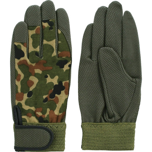 Fuji Glove Synthetic Leather Gloves PU Liner Alpha Camouflage L 0736 1 Pair