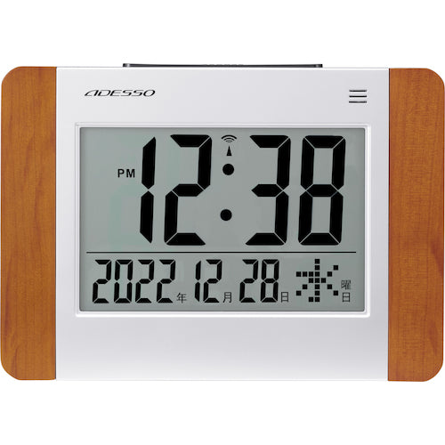ADESSO Wood Radio Controlled Clock GT-01 1 piece