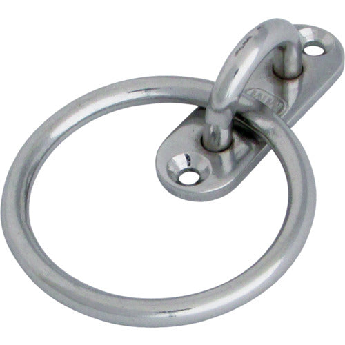 Mizumoto Eye Plate Stainless Steel Pad Eye Round Ring Round Ring Inner Diameter 50mm 26mm x 80mm B-072 1 pc