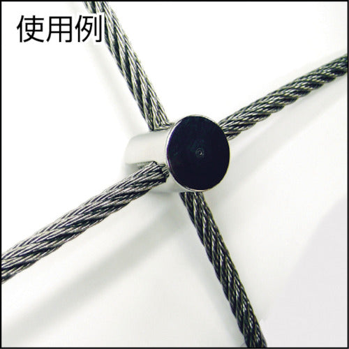 미즈모토 와이어 클립 스테인리스 더블 클립 적합 와이어 직경 2mm B-2142 1개