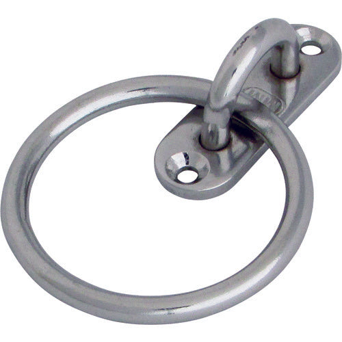 Mizumoto Eye Plate Stainless Steel Pad Eye Round Ring Round Ring Inner Diameter 25mm 9mm x 27mm B-525 1 pc