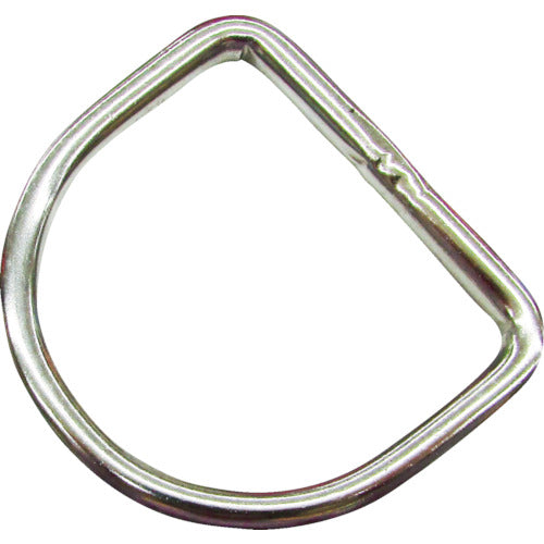 Mizumoto Stainless Steel D-Link, Wire Diameter 6mm, Inner Width 50mm, B-599, 1 pc