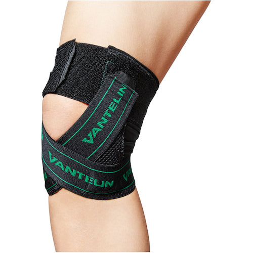 Kowa Vantelin Compression Supporter, Knee-specific Fixed Type, Loose Fit, Black, 22936, 1 pc