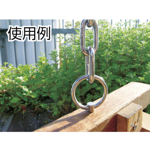 水本　アイボルト　ステンレス　つば付リングボルト（ミリネジ）　捻子径Ｍ−８　長さ４５ｍｍ　高さ４０ｍｍ　B-815　1 個