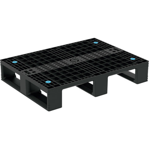 サンコー　リサイクルプラスチックパレット　８０４９５９　Ｄ４−６０８　ブラック　80495900BKRCP　1 枚