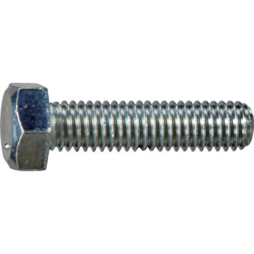 TRUSCO Hexagonal Bolt, White, Full Thread, M5 x 30, 10 Pieces, Small Pack, Y803-0530, 1 Bag