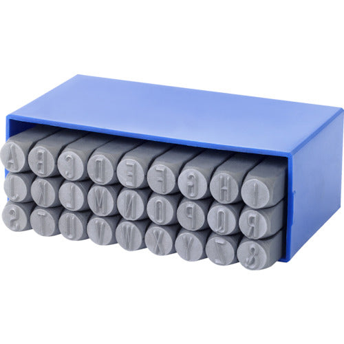 グラブレム　英字刻印セット　丸面スタンダード　Ａ〜Ｚ　５ｍｍ　01105000　1 Ｓ