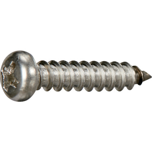 TRUSCO Pan Head Tapping Screw Type 1A Stainless Steel M5 x 16 10 Pieces Small Pack Y835-0516 1 Bag