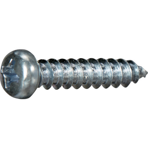 TRUSCO Pan Head Tapping Screw Type 1A Unichrome M5 x 20 10 Pieces Small Pack Y833-0520 1 Bag