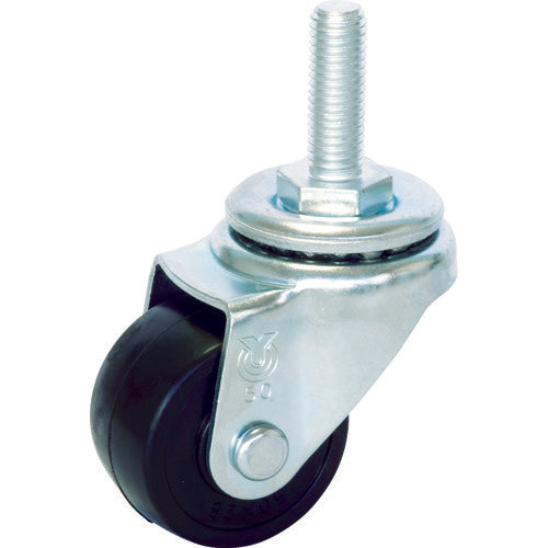 YUEI Screw-in type Swivel Caster Rubber Wheel diameter 50mm S type ST type Screw size M16 x 40 Pitch 2 ST-50RH-M16-40 1 piece