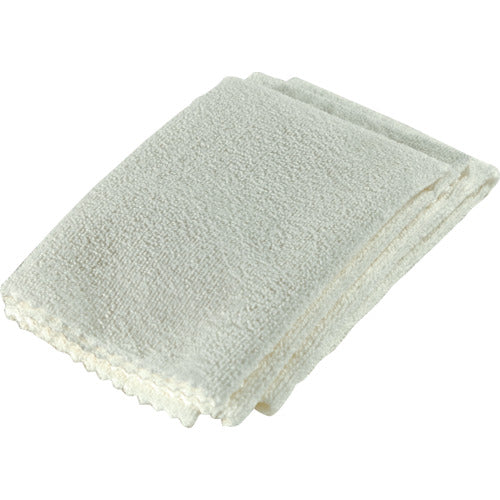 TRUSCO Food Sanitation Compliant Microfiber Cloth 400 x 400 mm Natural 3 Pieces FSAMF-NL 1 Bag