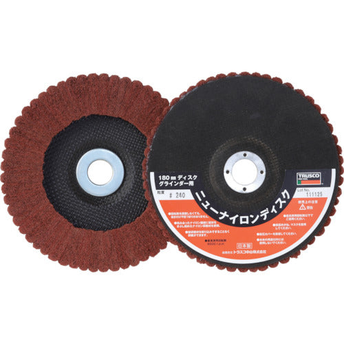TRUSCO 뉴 나일론 디스크 Φ180 홀 직경 22mm 320# (5개입) TNND180-320 1상자