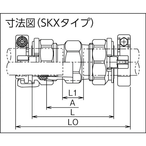 ＳＫカワニシ　ポリエチレン管用継手　ＳＫＸソケットＰ２５　SKX-S-P25　1 個