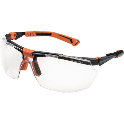 유니벳 일안형 보호 안경 5X1 블랙×오렌지 5X1.40.02.00 1개
