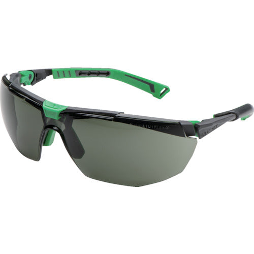 유니벳 일안형 보호 안경 5X1 메탈 그레이×그린 그레이 렌즈 5X1.03.00.05 1개