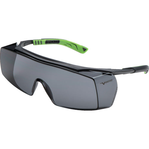 ユニベット　一眼型保護メガネ　オーバーグラス　５Ｘ７　グレーレンズ　5X7.01.11.02　1 個