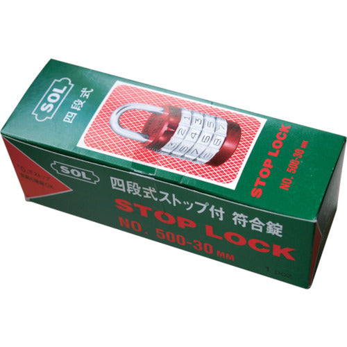 SOL 정지 잠금 30mm 500-30 1 개