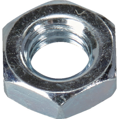 TRUSCO Hexagon Nuts, Type 3, Unichrome, Thread Size M3 x 0.50, 50 Pieces, Small Pack, Y812-0003, 1 Bag