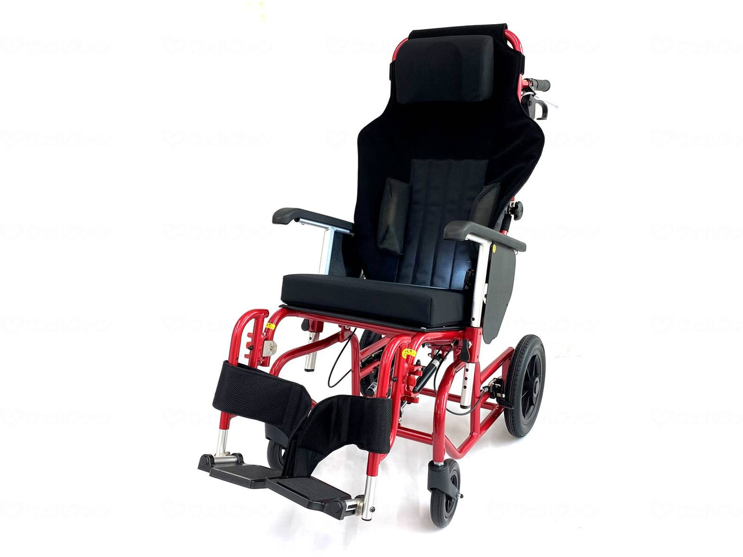 カルバオン車いすemigoⅢ　標準仕様 ﾚｯﾄﾞ 370幅