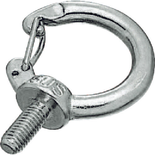 TRUSCO Stainless Steel Hook Eye Bolt Thread Diameter M6X1.0 (1 piece = 1 bag) TFIB-6 1 piece