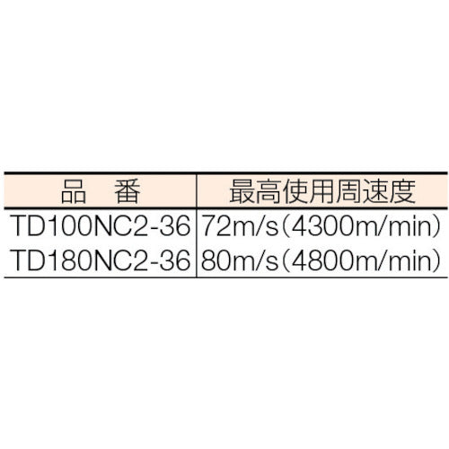 ＡＣ　テクノディスクＮＣ２　１８０Ｘ２２．２　＃３６　TD180NC2-36　5 枚