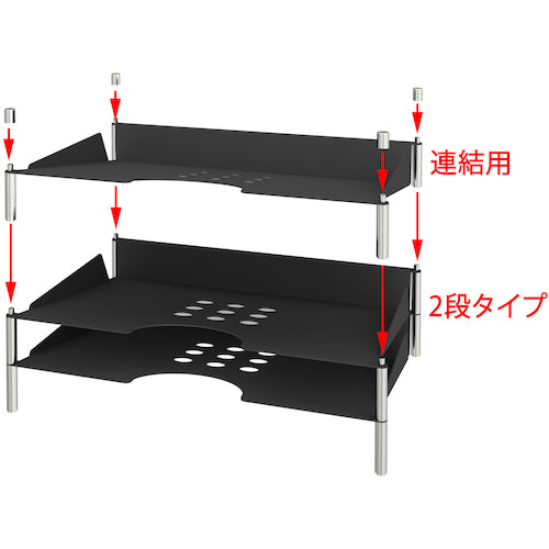 ＴＲＵＳＣＯ　スチールトレー　連結用　SCTR-3401　1 台