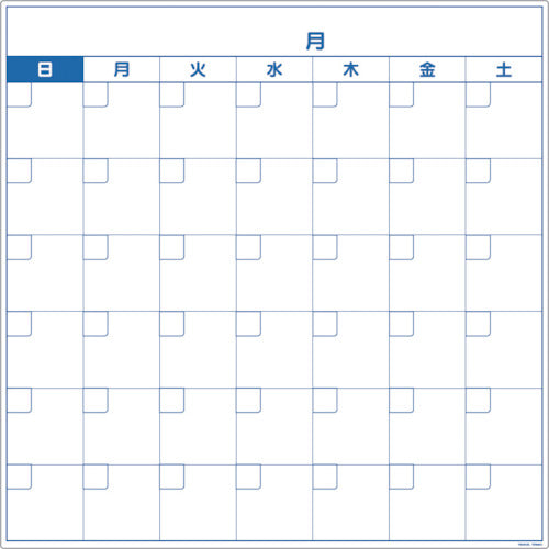 TRUSCO Schedule Board Magnetic Sheet Type Perpetual Calendar TWM-MC 1 Sheet
