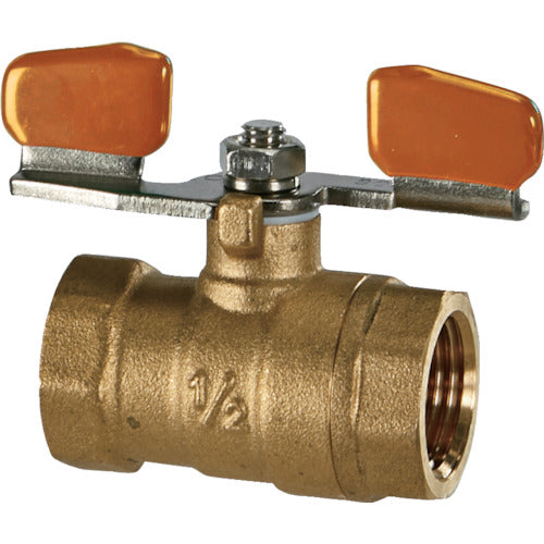 TRUSCO Ball Valve Full Bore (Large Flow) Type Butterfly Handle (600 Type, Brass) 1 BAV-BFBH25A 1 pc
