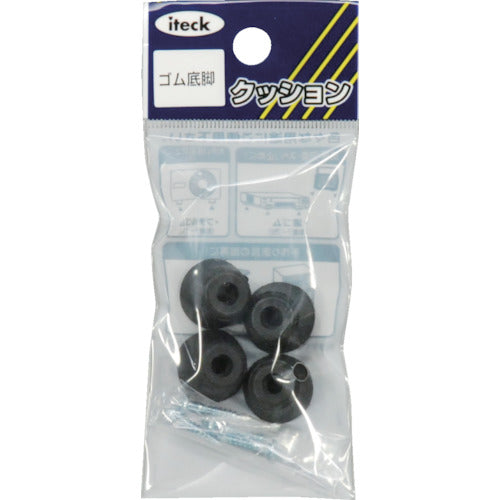 빛 고무 바닥 다리 15mm 원 (4 개입) KG-150 1 PK