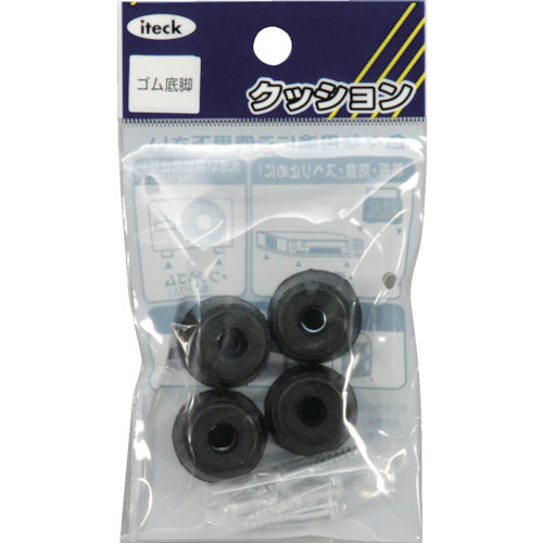 빛 고무 바닥 다리 20mm 원 (4 개입) KG-200 1 PK