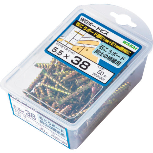 와카이 WG 보드 나사 가치 팩 5.5X38 WG5538V 1 PK