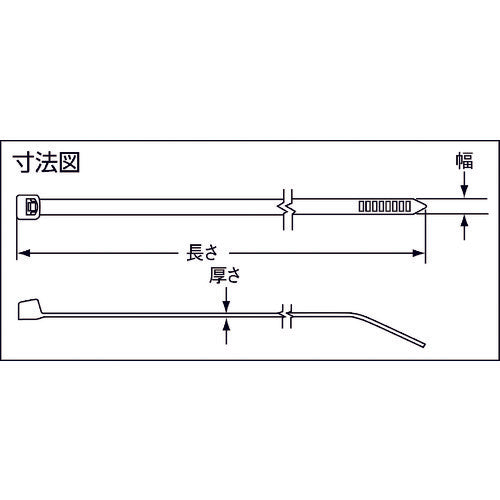 ＰＡＮＤＵＩＴ　耐候性ポリプロピレン結束バンド　（１０００本入）　PLT1.5I-M100　1 袋