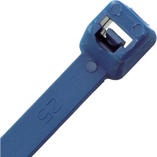 ＰＡＮＤＵＩＴ　異物混入対策　ポリプロピレン製　金属検知対応結束バンド　ＨＡＣＣＰ対策品　１００本入り　ＰＬＴ１Ｍ−Ｃ１８６　PLT1M-C186　1 袋