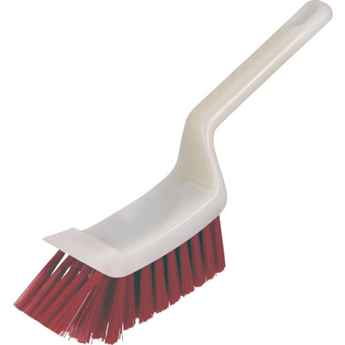 TRUSCO 스크레이퍼 부착 브러시 HACCP 대응 레드 SCBR-R 1개