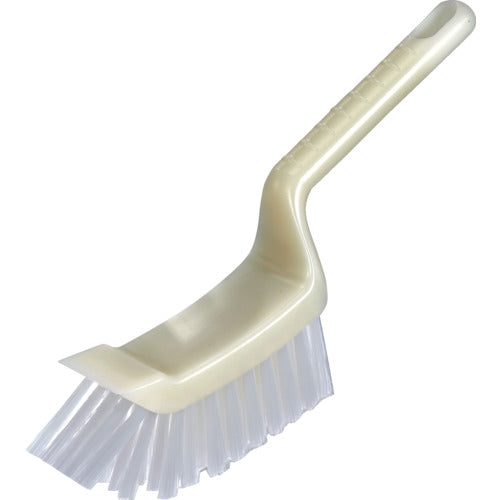 TRUSCO 스크레이퍼 부착 브러시 HACCP 대응 화이트 SCBR-W 1개
