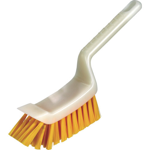 TRUSCO 스크레이퍼 부착 브러시 HACCP 대응 옐로우 SCBR-Y 1개