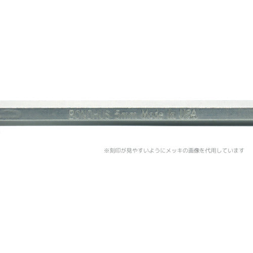 ＢＯＮＤＨＵＳ　スタビー・ボールポイント・Ｌ−レンチ　ロング　５ｍｍ　SL5MM　1 本