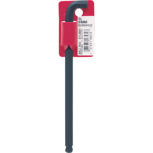 BONDHUS 스태비 볼포인트 L-렌치 롱 8mm SL8MM 1개