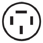 明工　接地３Ｐ２０Ａコネクターボデー　MC2644　1 個