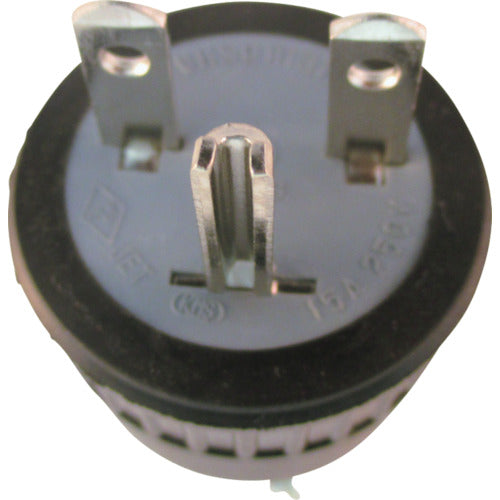 明工　ゴムプラグ接地２Ｐ　ME2547-N　1 個