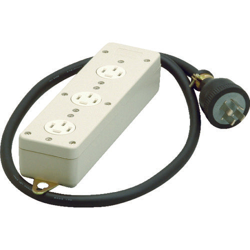 Meiko 3-port tap grounded 3P cord 1m MR2929 1 pc