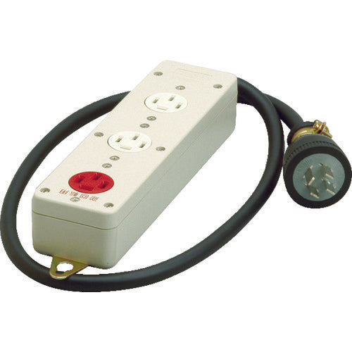 Meiko 3-port tap grounded 3P cord 1m MR2938 1 pc